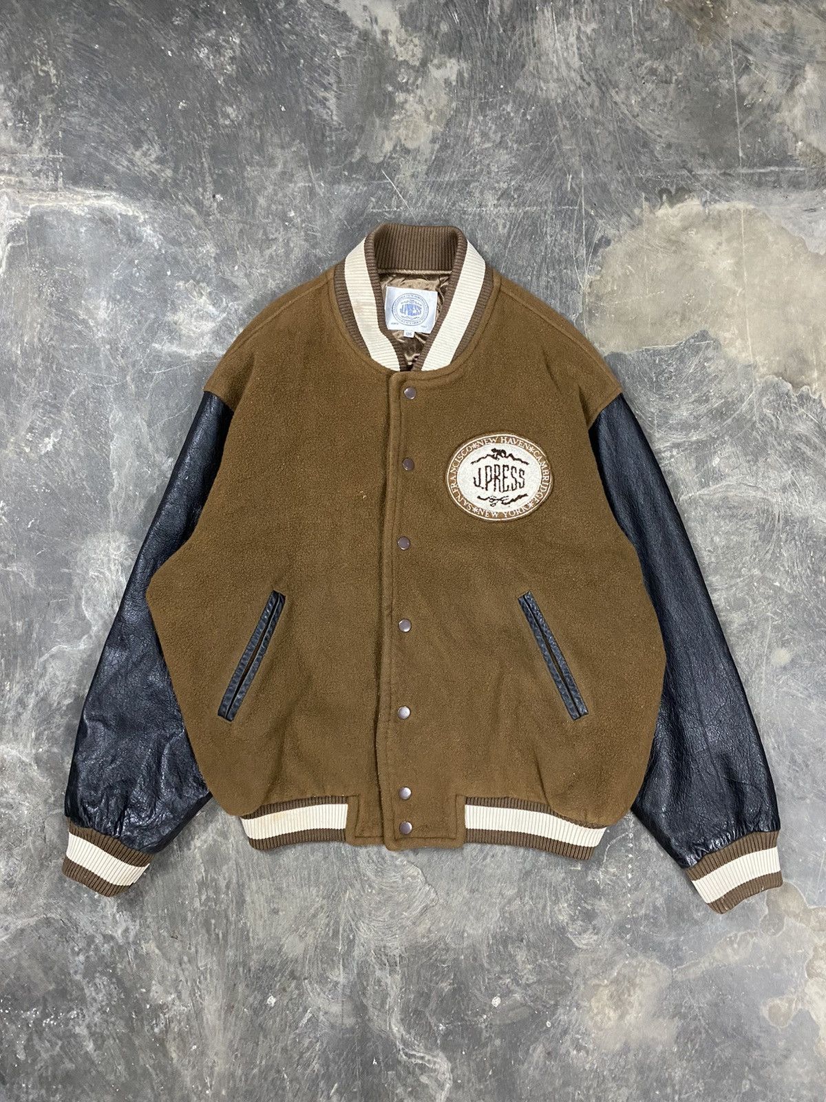 ジャケット・アウター J.Press varsity jacket wool leather 1024x1024-Womens-VarsityJacket