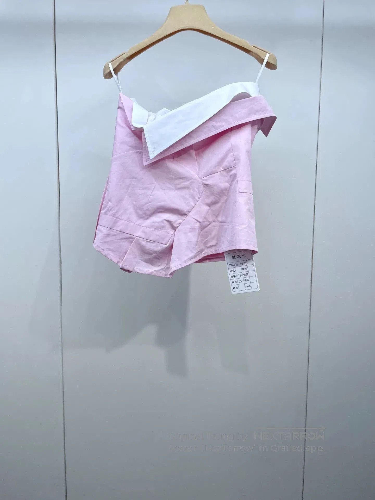 Miu Miu Miu Miu 2025 Pink Irregular Strapless Top. Size XS / US 0-2 / IT 36-38 - 2 Thumbnail