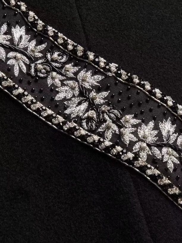 Amiri Amiri Diamond Embroidered Cashmere and Wool Coat Size US M / EU 48-50 / 2 - 7 Thumbnail