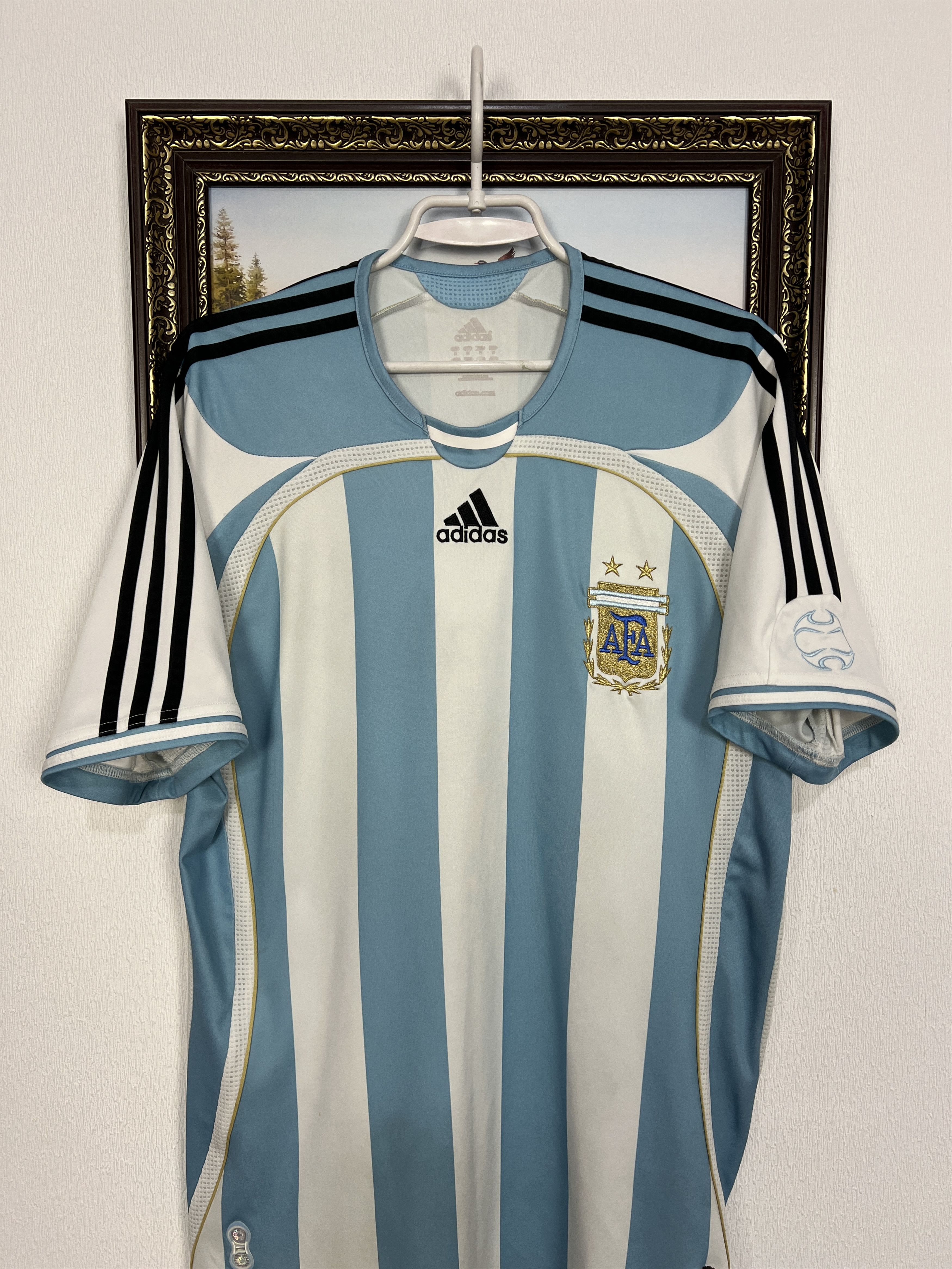 Adidas Argentina Home football shirt 2006 Soccer Jersey Trikot Size US M / EU 48-50 / 2 - 2 Thumbnail