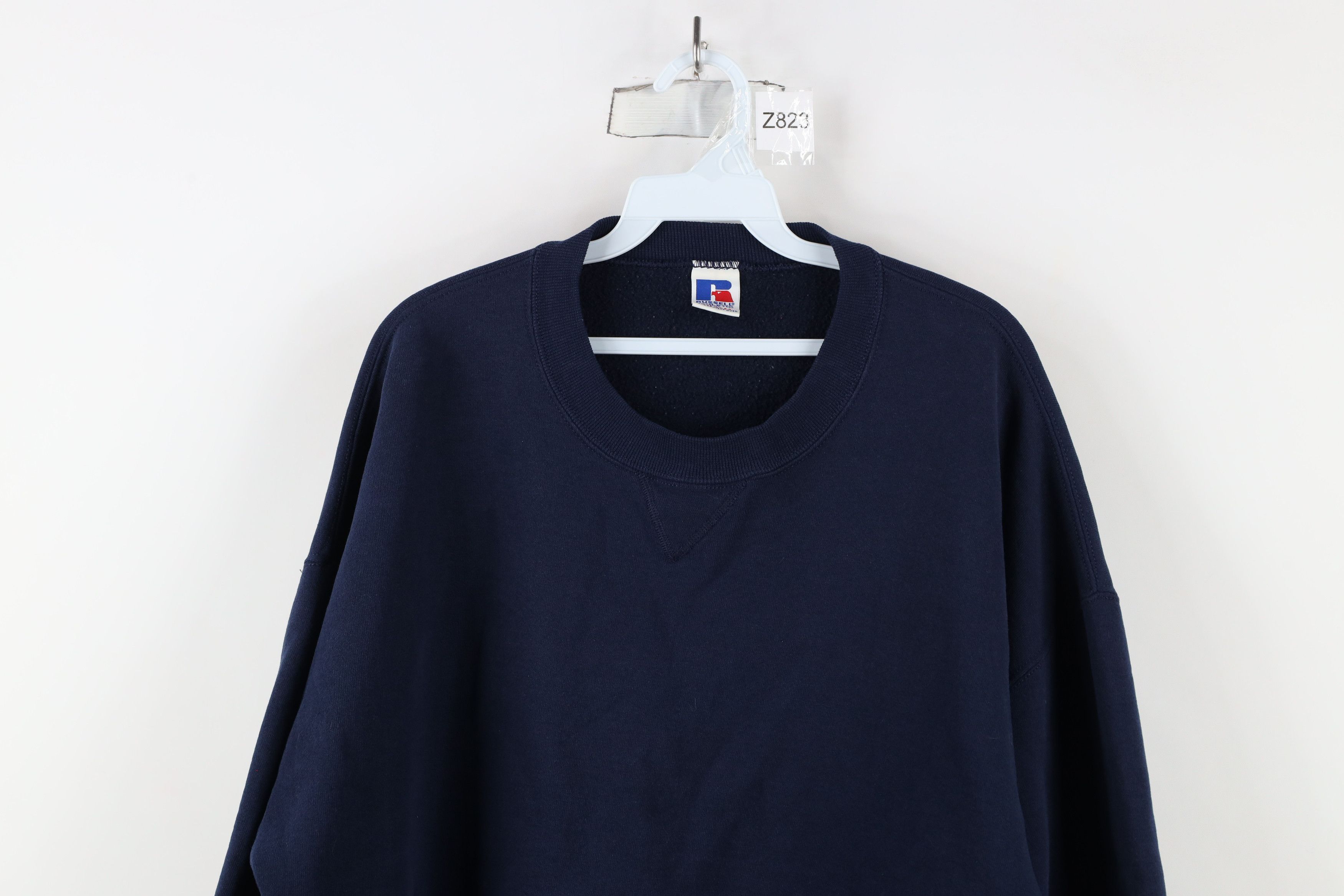 Russell Athletic × Vintage Vintage 90s Russell Athletic Crewneck Sweatshirt Blue USA Size US XXL / EU 58 / 5 - 2 Thumbnail