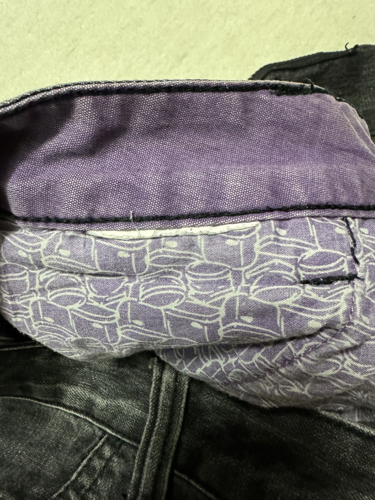Tornado Mart VINTAGE 2000s JAPANESE FISHBONE BLACK MULTI-POCKET RARE Size US 35 - 8 Thumbnail
