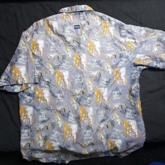 Vintage Vintage Y2K School Of Hard Knocks Button Shirt Size US XL / EU 56 / 4 - 5 Thumbnail