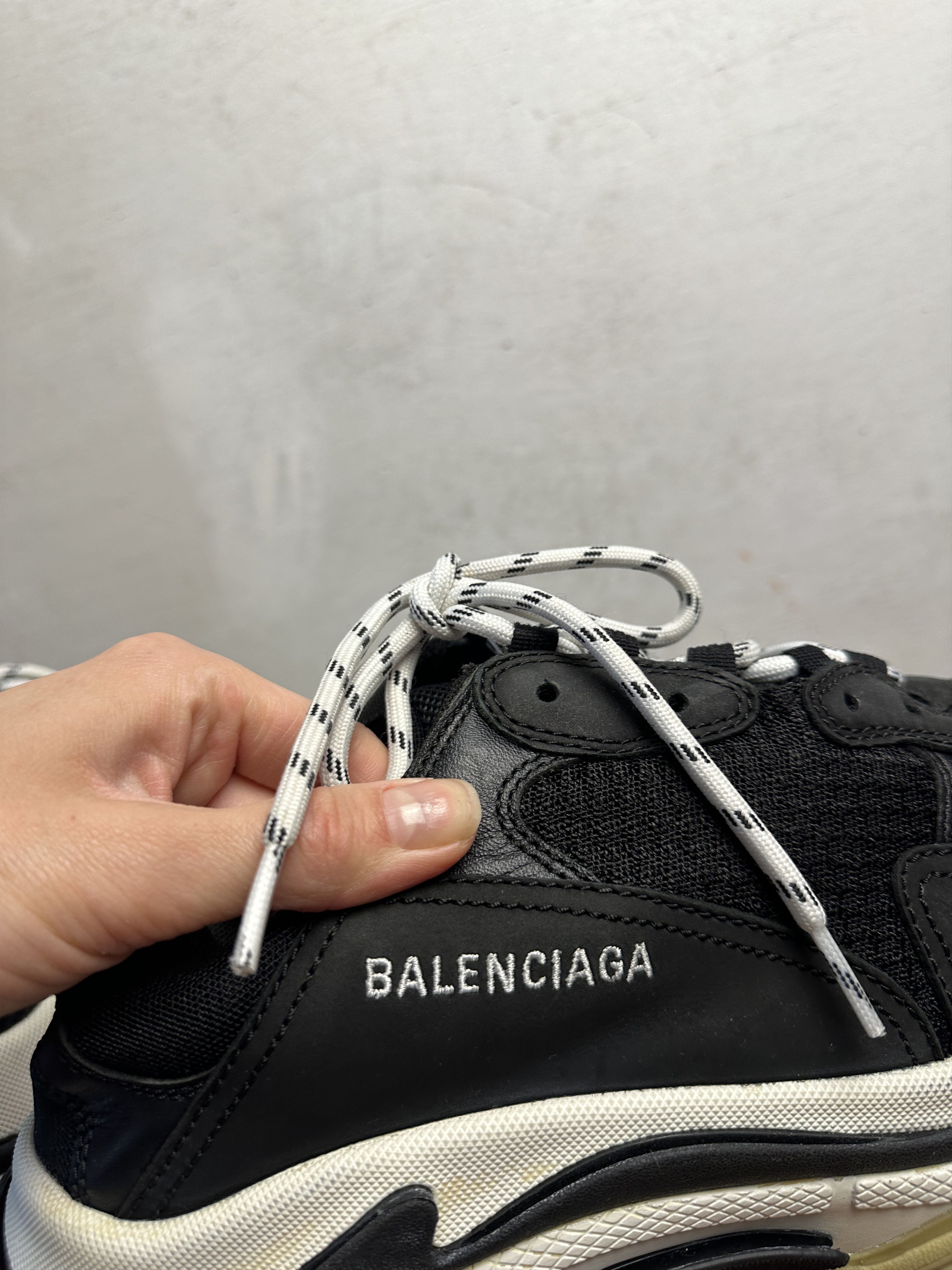 Balenciaga Balenciaga Triple S Black Red White Size US 11 / EU 44 - 8 Thumbnail