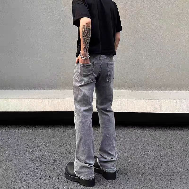 Japanese Brand × Vintage Aged Washed Smoke Grey Casual Loose Jeans Size US 32 / EU 48 - 4 Thumbnail