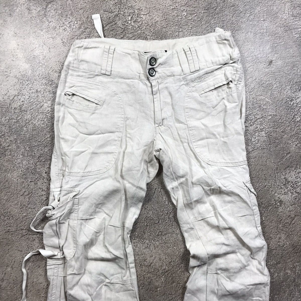 Japanese Brand vintage sweatpants flared low rise japan casual y2k 90s Size 27" / US 4 / IT 40 - 3 Thumbnail