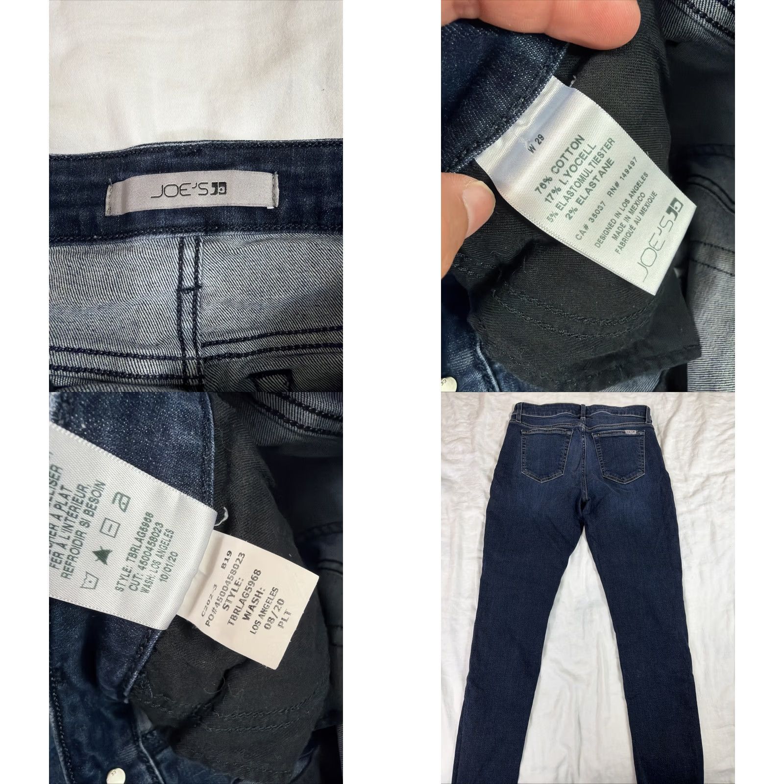 Vintage Joes Jeans Jeans Women’s 29 Dark Wash Ankle Skinny Raw Hem Shirt? Size 29" - 9 Thumbnail