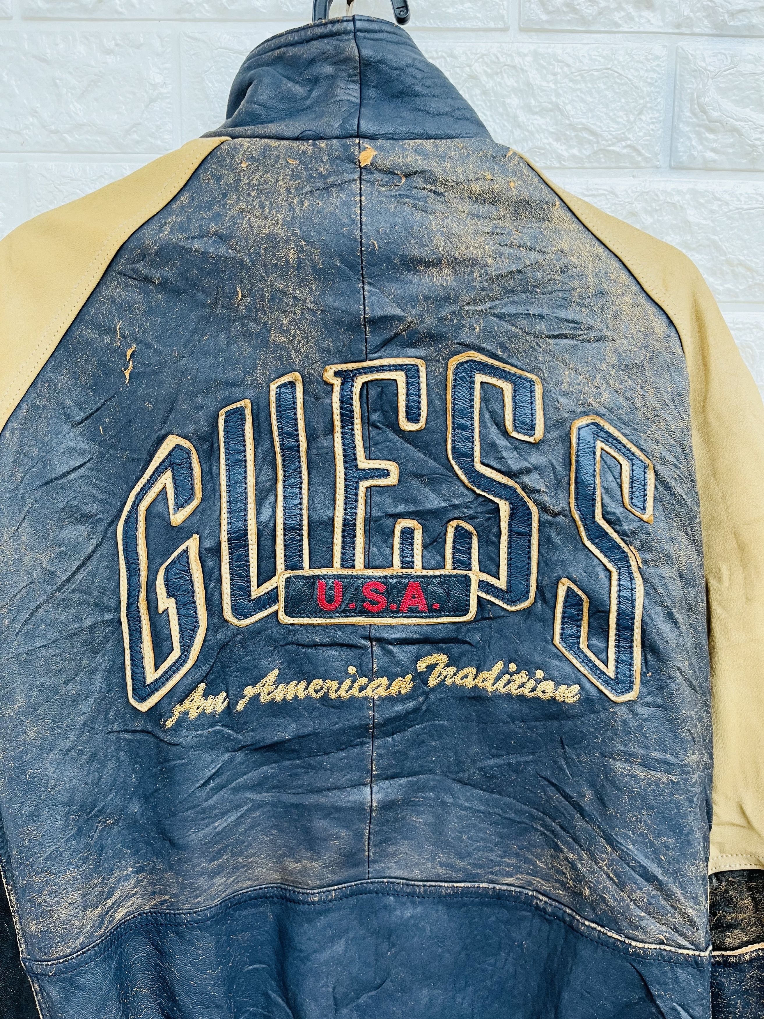 Guess Vintage Guess Hip Hop Streetwear FashionStyle Leather Jacket Size US L / EU 52-54 / 3 - 10 Thumbnail