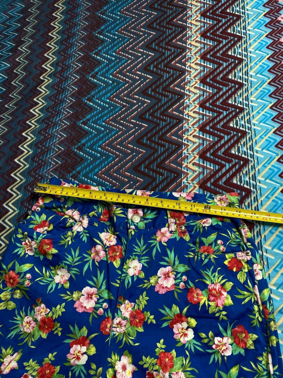 Polo Ralph Lauren × Ralph Lauren Polo Ralph Lauren Floral Print Denim Jeans Long Shorts Size 30" / US 8 / IT 44 - 10 Thumbnail