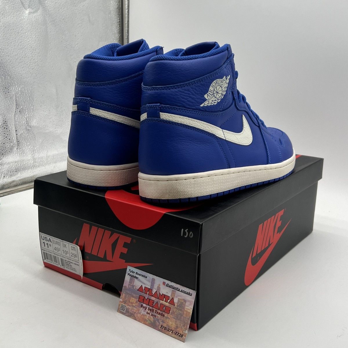 Nike Air Jordan 1 High hyper royal Size US 11.5 / EU 44-45 - 5 Thumbnail