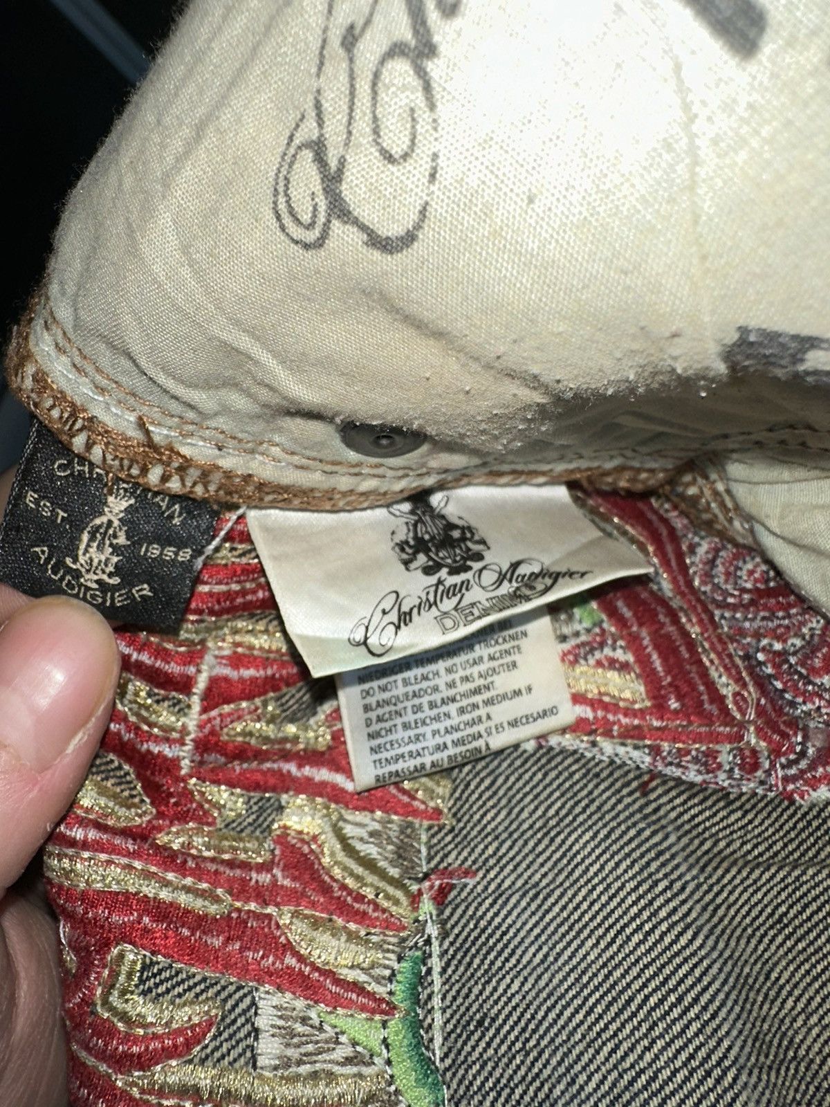 Christian Audigier × Japanese Brand × Vintage Christian Audigier vintage jean Size US 34 / EU 50 - 6 Thumbnail