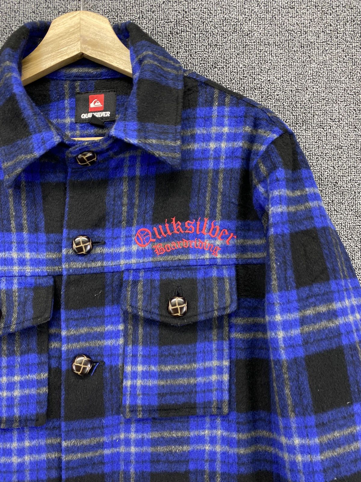 Quiksilver Vintage Quiksilver Shadowplaid Boardriding Flannel Jacket Size US M / EU 48-50 / 2 - 7 Thumbnail