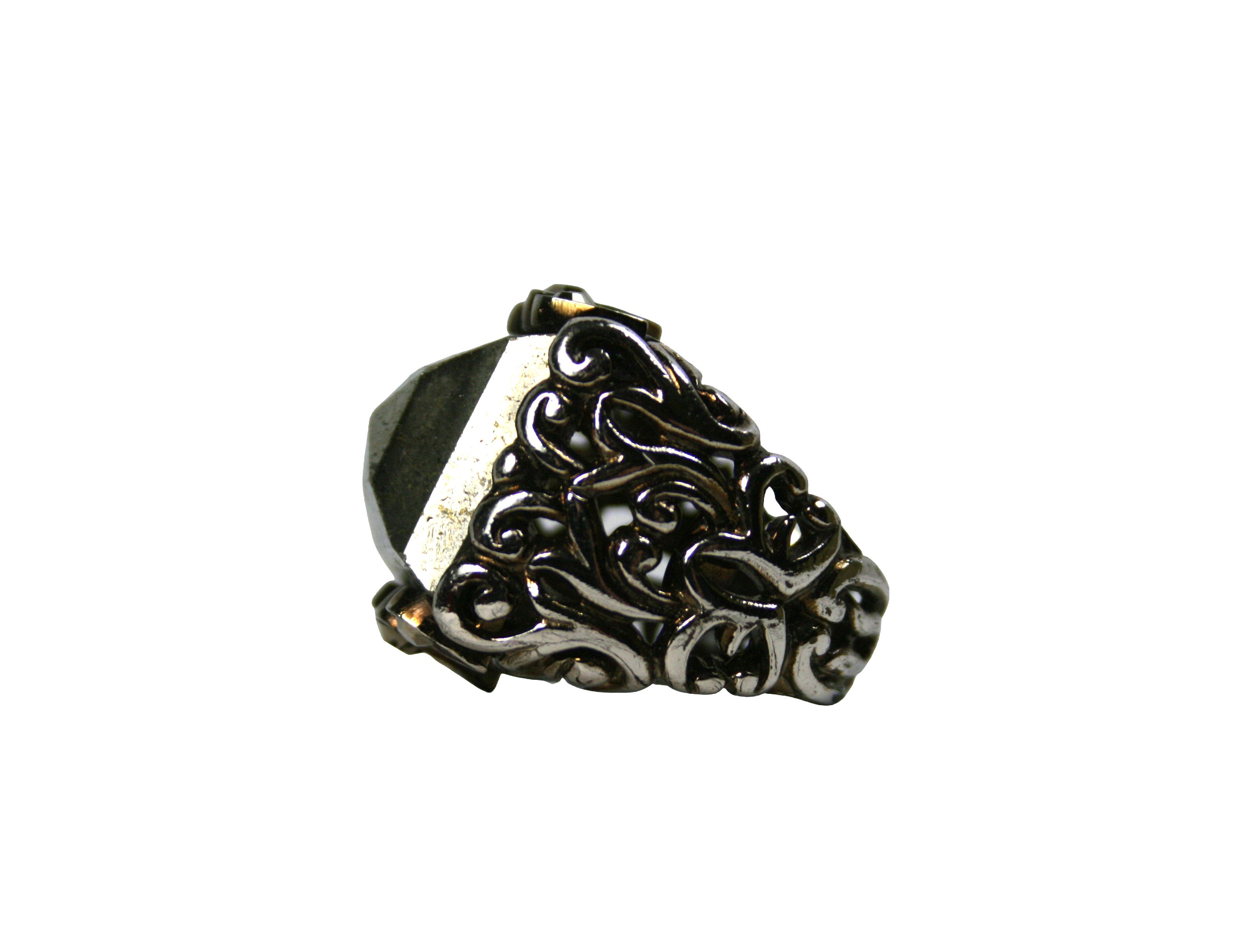 Roberto Cavalli 00S Pyrite Barocco Ring Vintage Size ONE SIZE - 2 Thumbnail