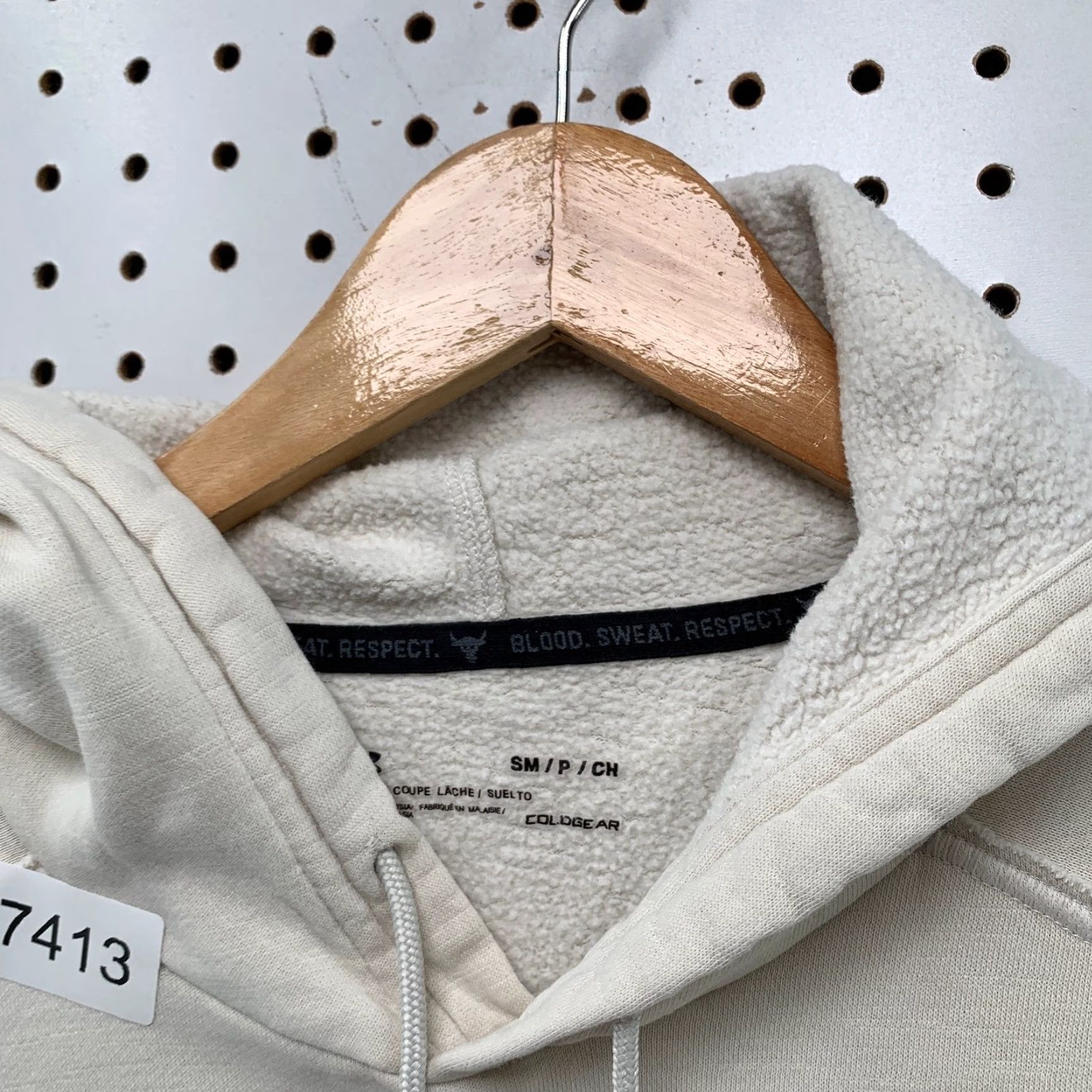 Under Armour Under Armour Project Rock Hoodie Sweatshirt Men Small Beige Blood Sweat Respect Hoodie Mens Small Beige Under Armour Project Rock Size US S / EU 44-46 / 1 - 3 Thumbnail