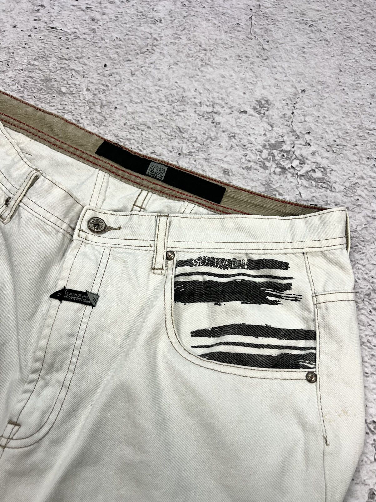 Marithe + Francois Girbaud Vintage Marithe Francois Girbaud Printed Jeans Size US 36 / EU 52 - 13 Thumbnail