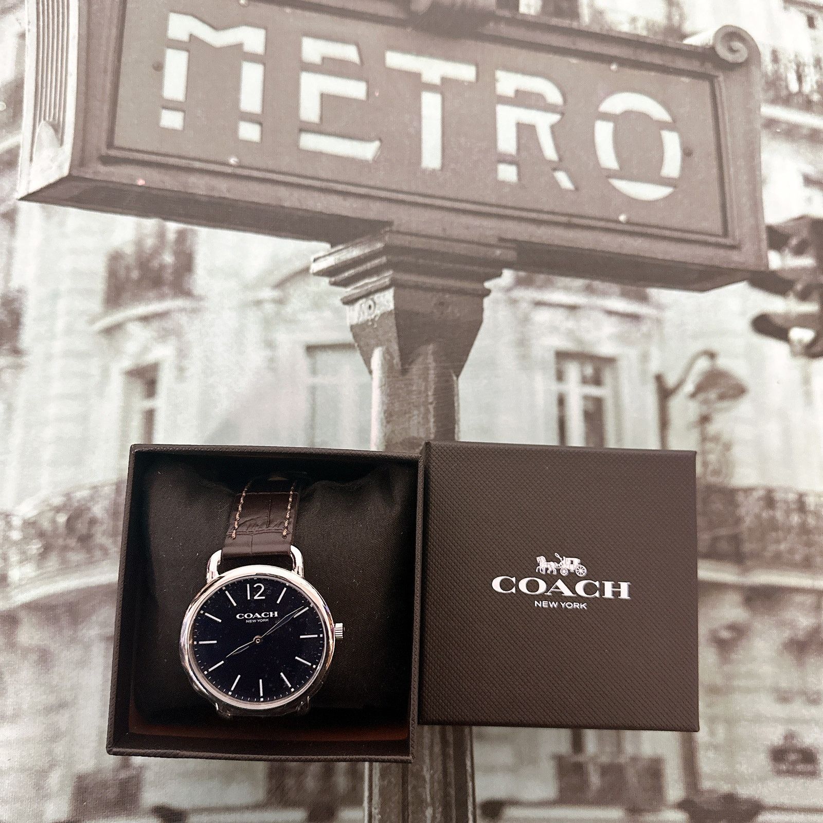 Coach Coach 14602142 Quartz Watch Blue Dial Size ONE SIZE - 1 Thumbnail