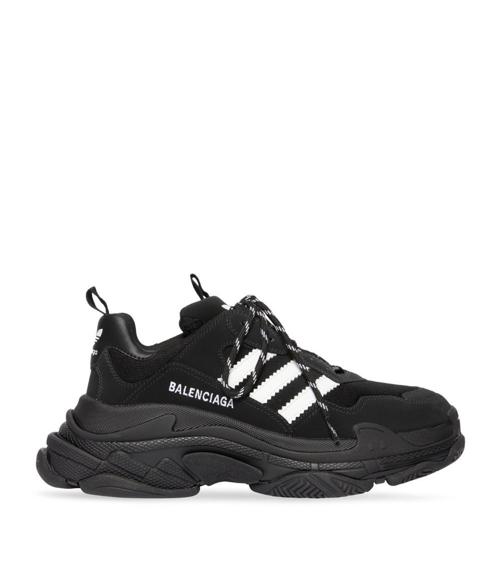 Adidas × Balenciaga o1bcso1str0924 Triple S Sneaker in Black/White Size US 7 / IT 37 - 1 Thumbnail