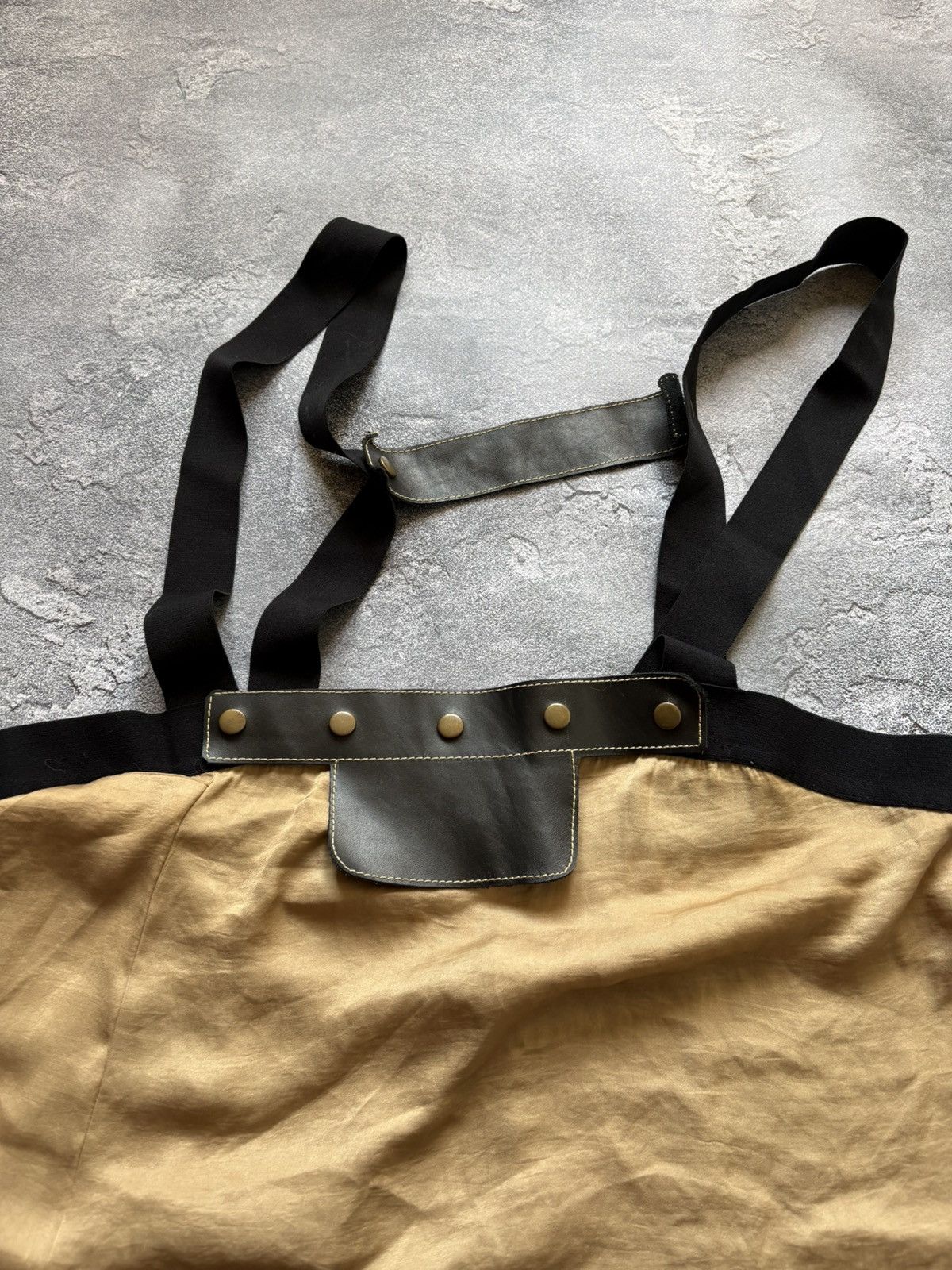 Cop Copine Vintage 00s Cop Copine Y2K Leather Trim Harness Dress Size M / US 6-8 / IT 42-44 - 6 Thumbnail