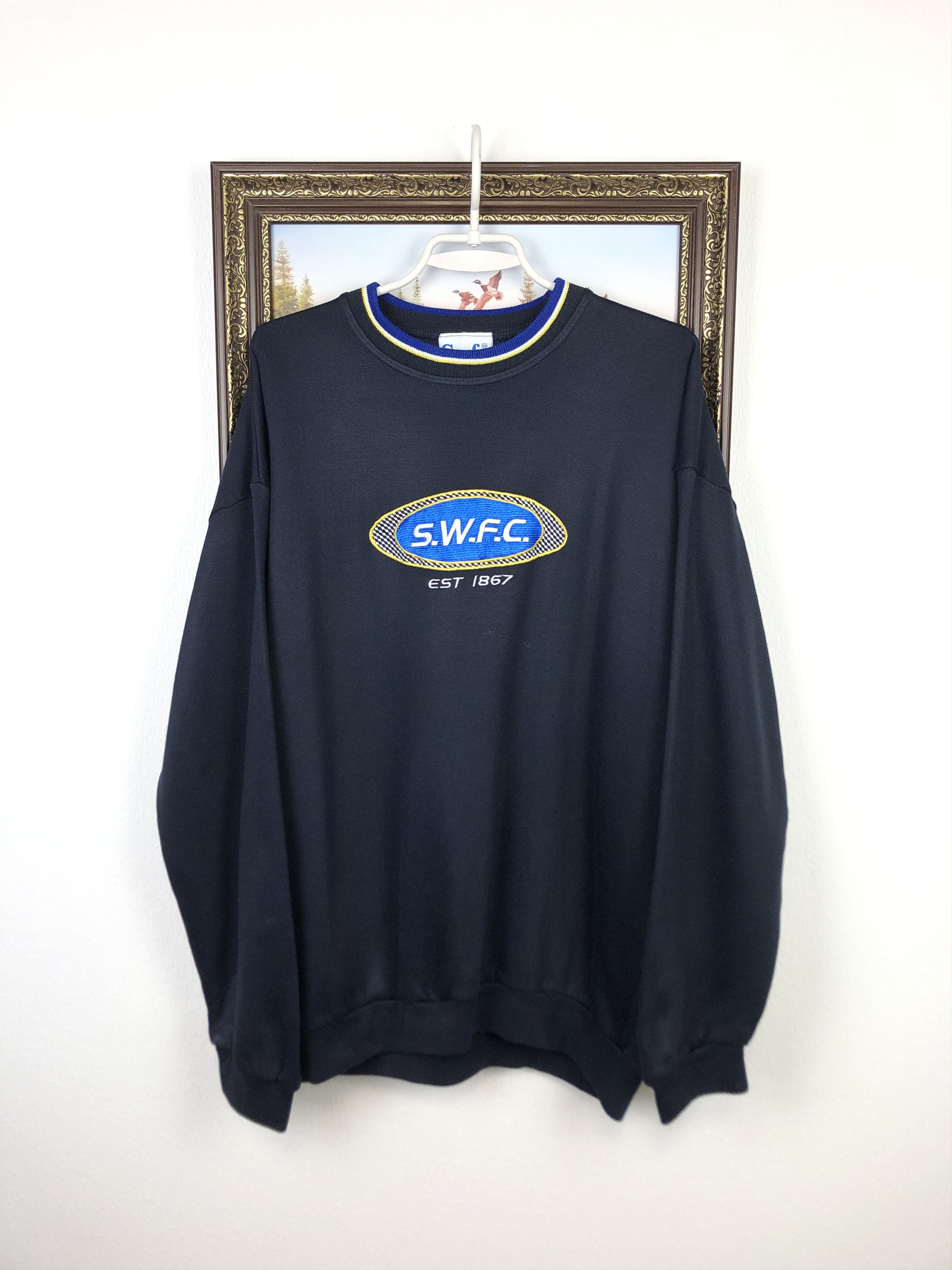 Vintage Vintage 90's Sheffield Wednesday Football Sweatshirt Soccer Size US XL / EU 56 / 4 - 1 Thumbnail