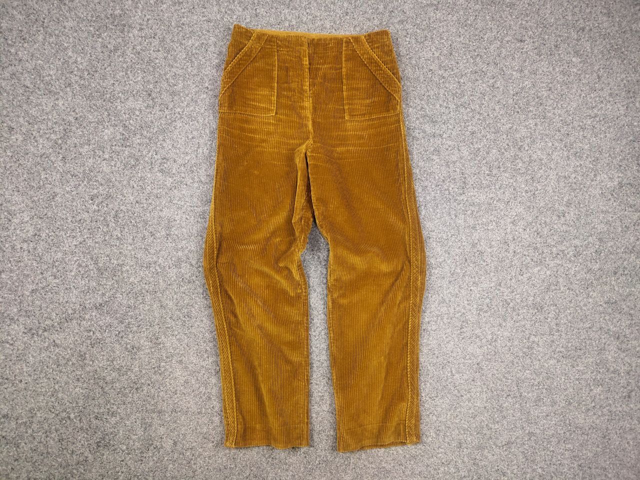 Burberry Burberry Yellow Corduroy Trousers Patch Pockets Baggy Pants Size 30" / US 8 / IT 44 - 6 Thumbnail