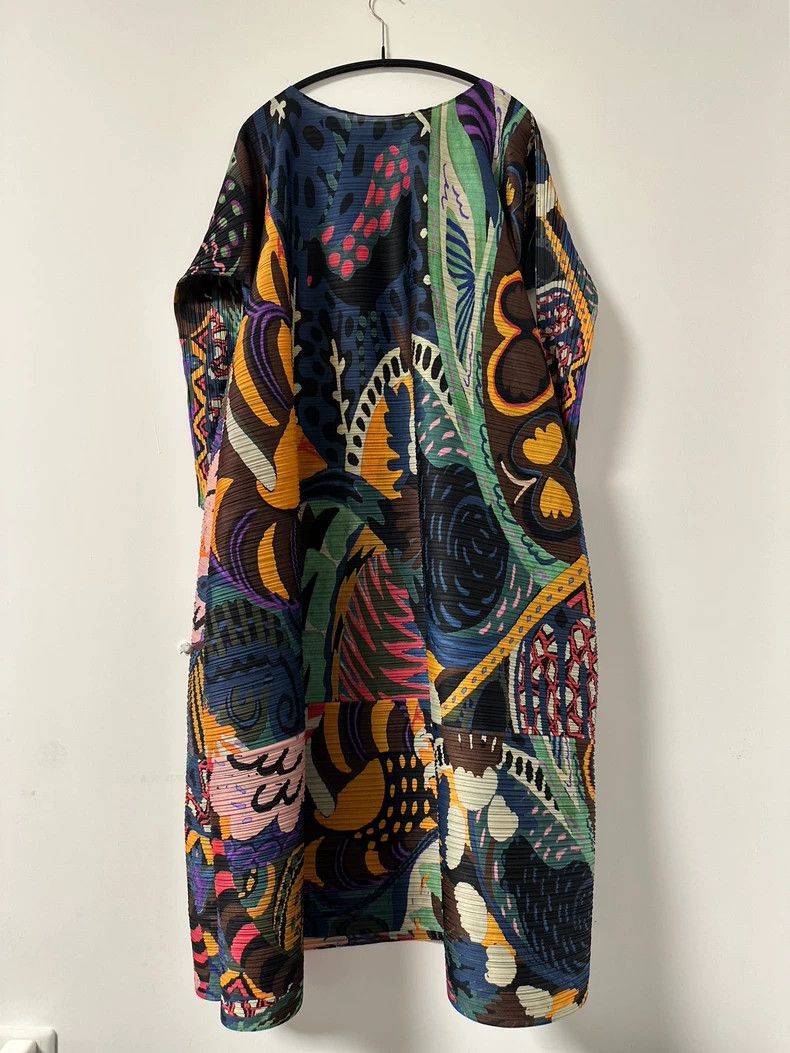 Issey Miyake Issey Miyake Tropical jungle dress Size XXL / US 16-18 / IT 52-54 - 2 Thumbnail