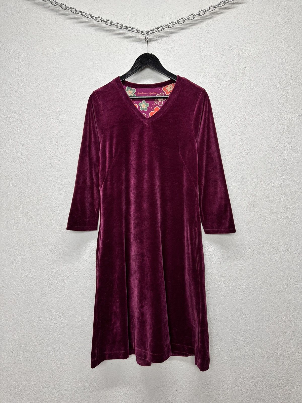 Gudrun Sjoden Gudrun Sjoden purple dress boho artwear vintage style Size S / US 4 / IT 40 - 1 Thumbnail