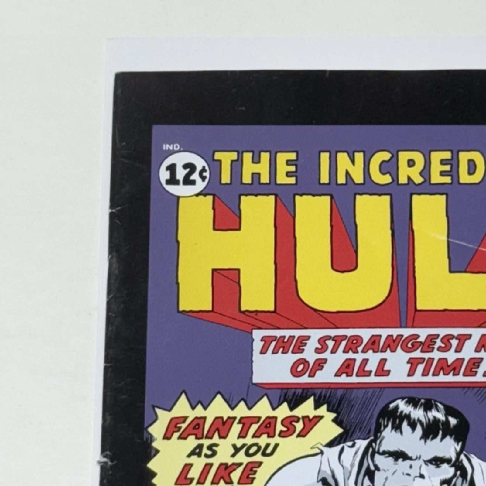 Marvel Comics Vtg MARVEL Incredible Hulk #1 NOV 12¢ 2004 NFR Reprint 1962 Size ONE SIZE - 2 Thumbnail