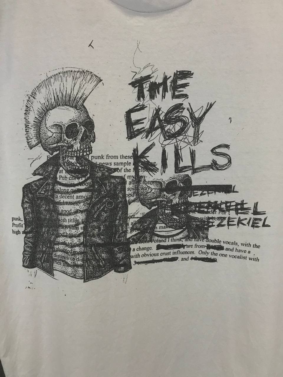 Vintage The Easy Kills punk skull rock metal made in USA tee Size US L / EU 52-54 / 3 - 3 Thumbnail