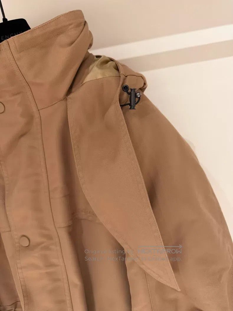 Balenciaga Balenciaga Windproof Cotton Hooded Windbreaker Jacket Size XXS / US 00 / IT 34 - 2 Thumbnail