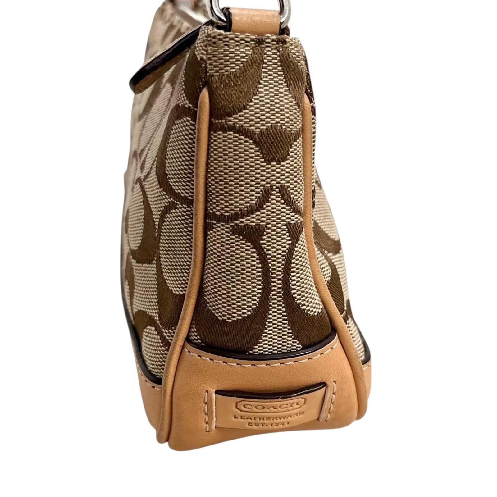 Coach Coach - Brown Signature Canvas and Leather Shoulder Bag Size ONE SIZE - 5 Thumbnail