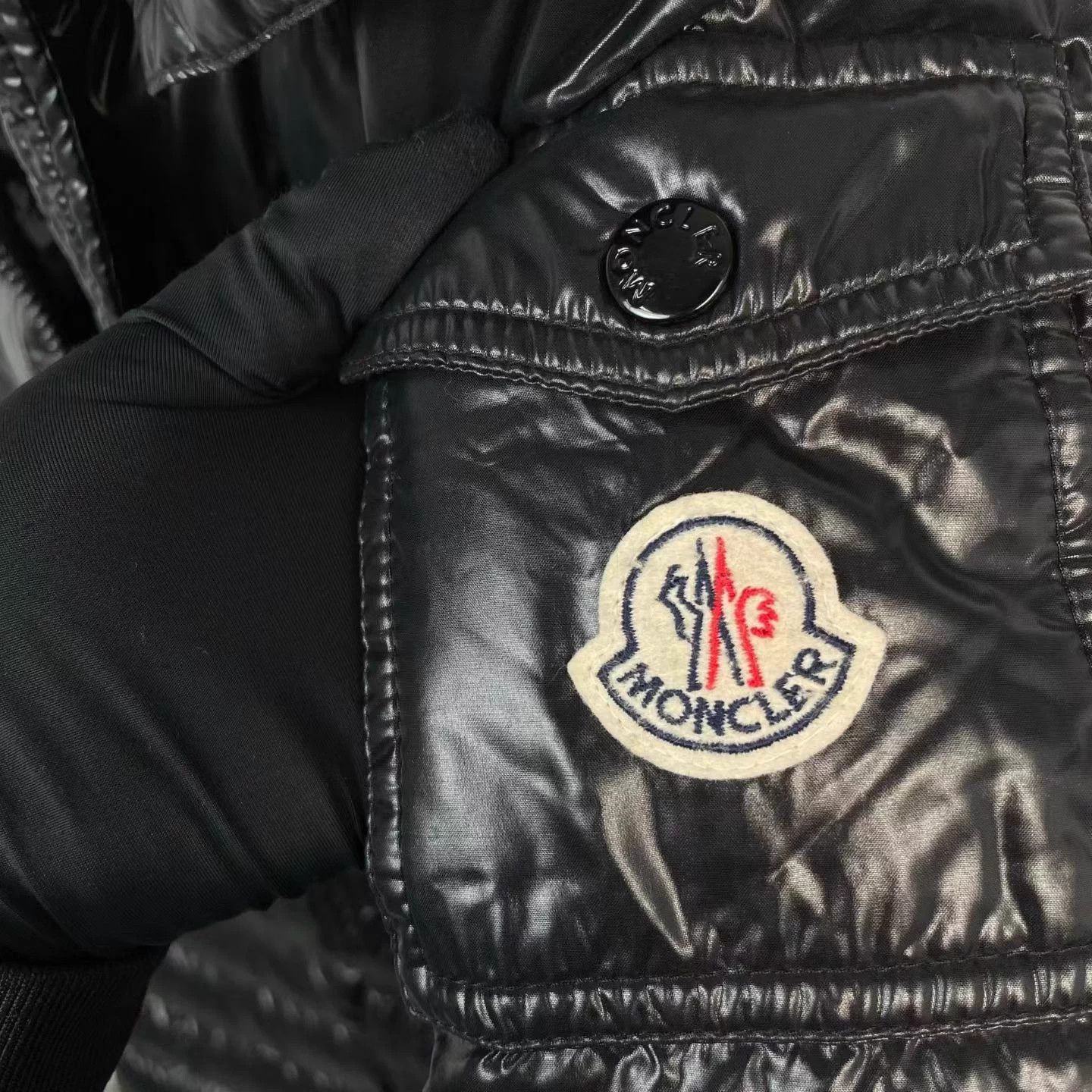 Moncler Moncler mid-length down jacket women's black +1 Size S / US 4 / IT 40 - 4 Thumbnail