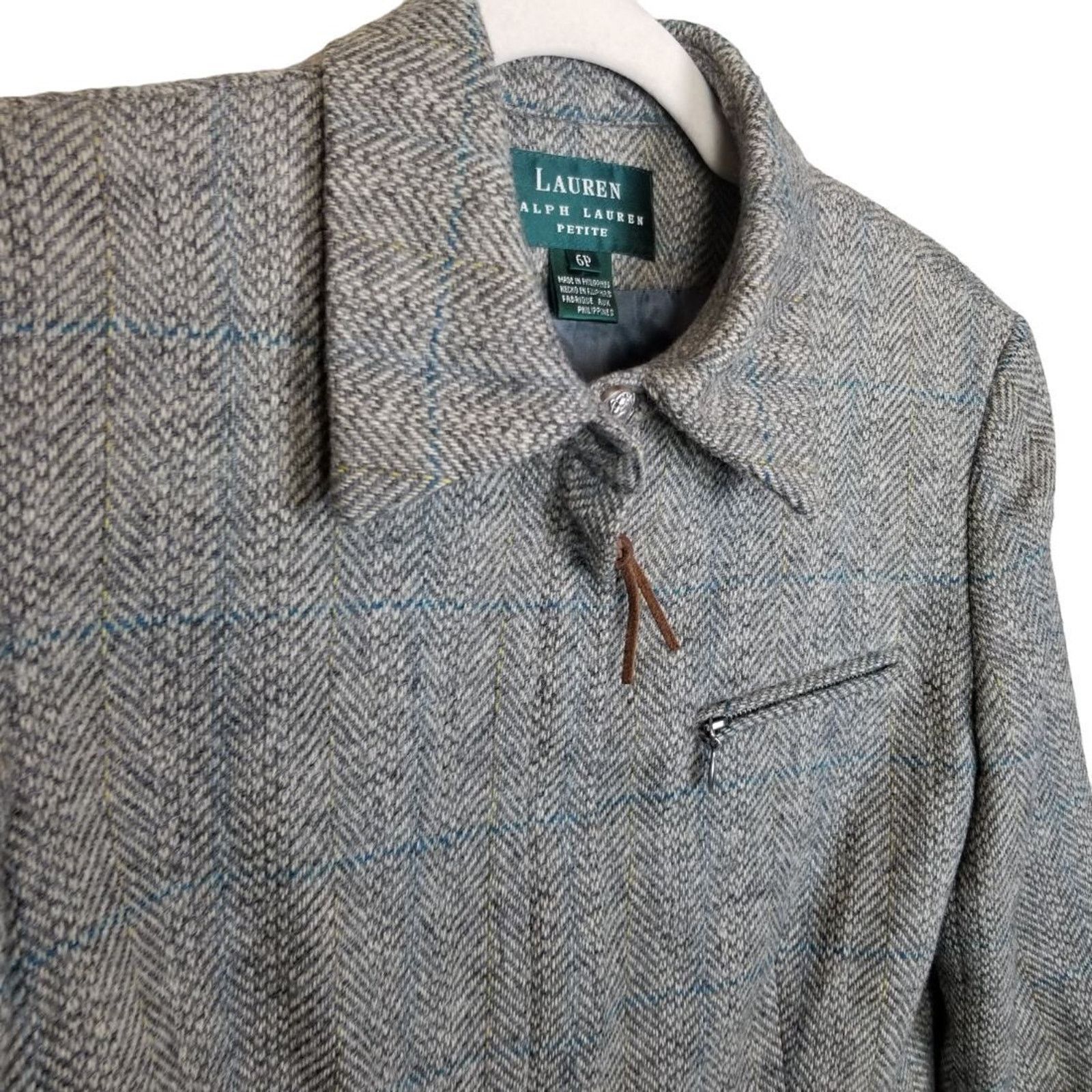 Lauren Ralph Lauren Vintage Lauren Ralph Lauren Shetland Wool Tweed Blazer Sz 6P Size M / US 6-8 / IT 42-44 - 5 Thumbnail
