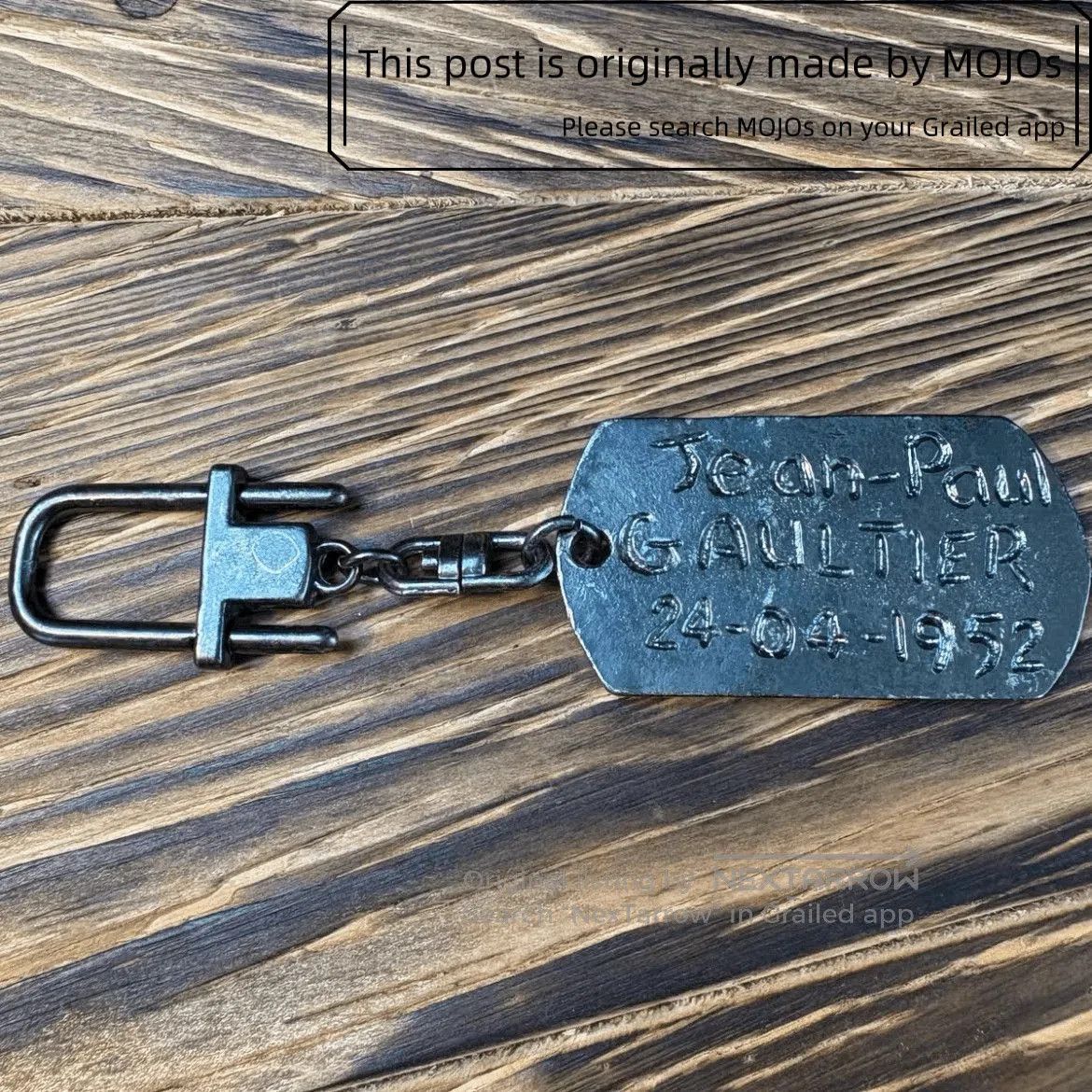 Jean Paul Gaultier Jean Paul Gualtier Dog Tag Key Chain. Size ONE SIZE - 1 Thumbnail