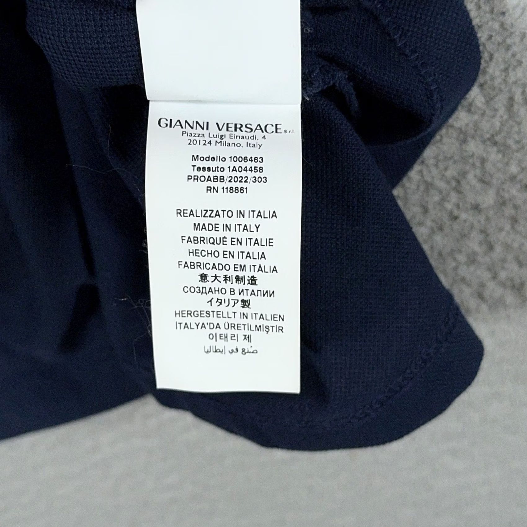 Versace Versace Polo Shirt Mens 6XL Slim Navy Taylor Fit Embroidered Logo Italy Polo Slim 6XL Mens Navy Size US XXL / EU 58 / 5 - 4 Thumbnail