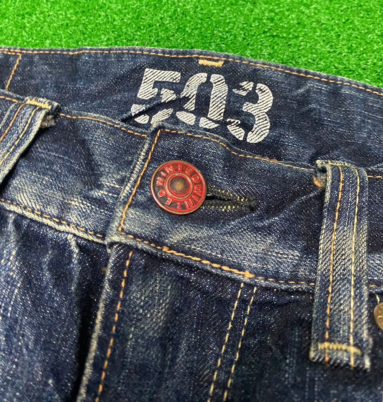 Edwin 💥BEST OFFER💥VINTAGE EDWIN 503 BOOTCUT DENIM JEANS Size US 36 / EU 52 - 14 Thumbnail
