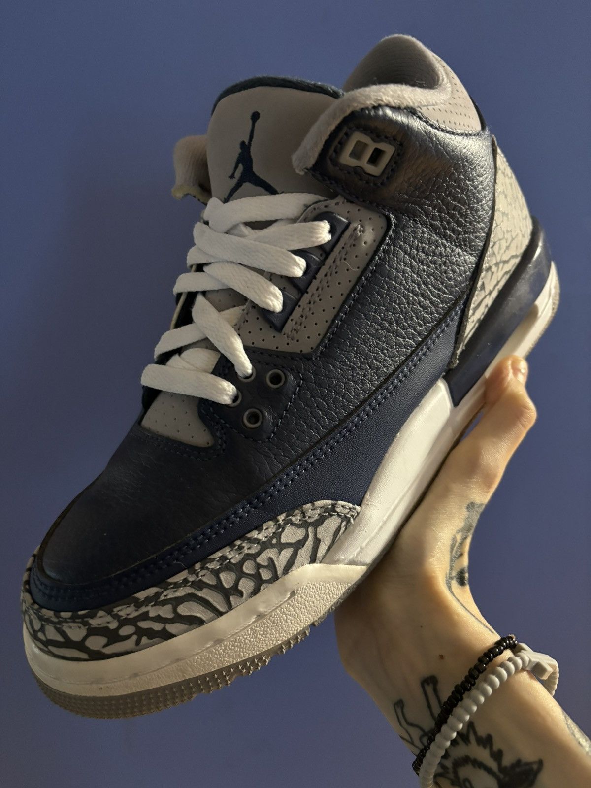 Jordan Brand × Nike Air Jordan 3 Retro GS ‘Georgetown’ Size US 6.5 / EU 39-40 - 1 Thumbnail