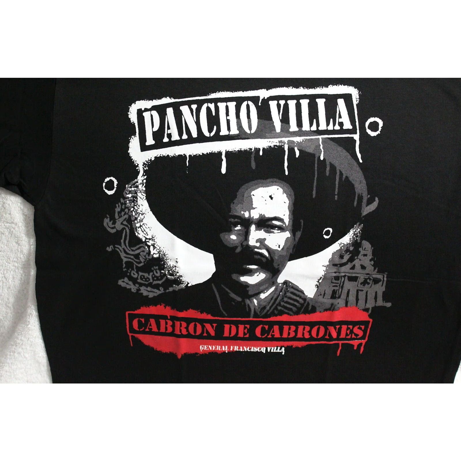 Vintage VINTAGE Pancho Villa Graphic T-Shirt Men L Black Party Revolution Rebel Camisa Size US L / EU 52-54 / 3 - 2 Thumbnail