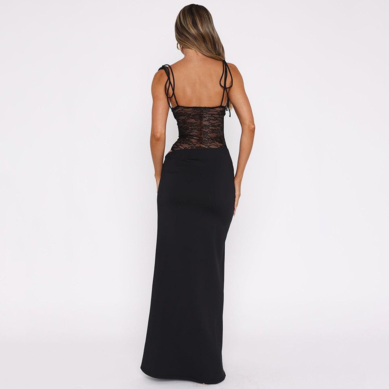 The Unbranded Brand Y2K Lace Suspender Dress Party Evening Club Beach Clothing Size ONE SIZE - 5 Thumbnail