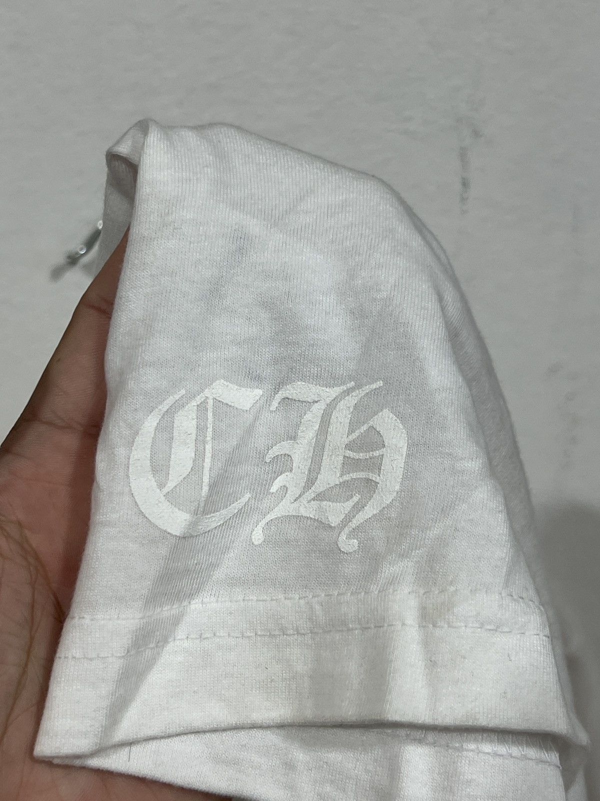 Chrome Hearts Chrome Hearts Scroll USA Logo White Tee Size US M / EU 48-50 / 2 - 2 Thumbnail