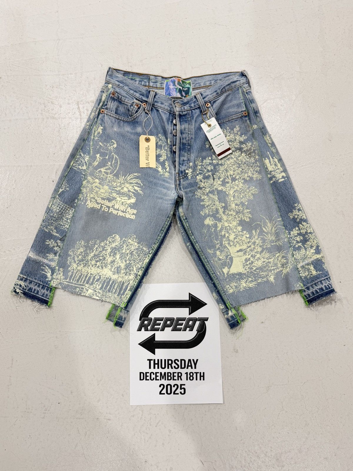 Better With Age BETTER WITH AGE ‘TERESA DBL’ DENIM SHORTS Size US 30 / EU 46 - 1 Thumbnail