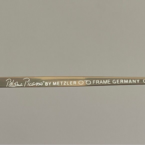 Paloma Picasso Vintage Paloma Picasso Gold Cat Eye Sunglasses - Germany Size ONE SIZE - 9 Thumbnail