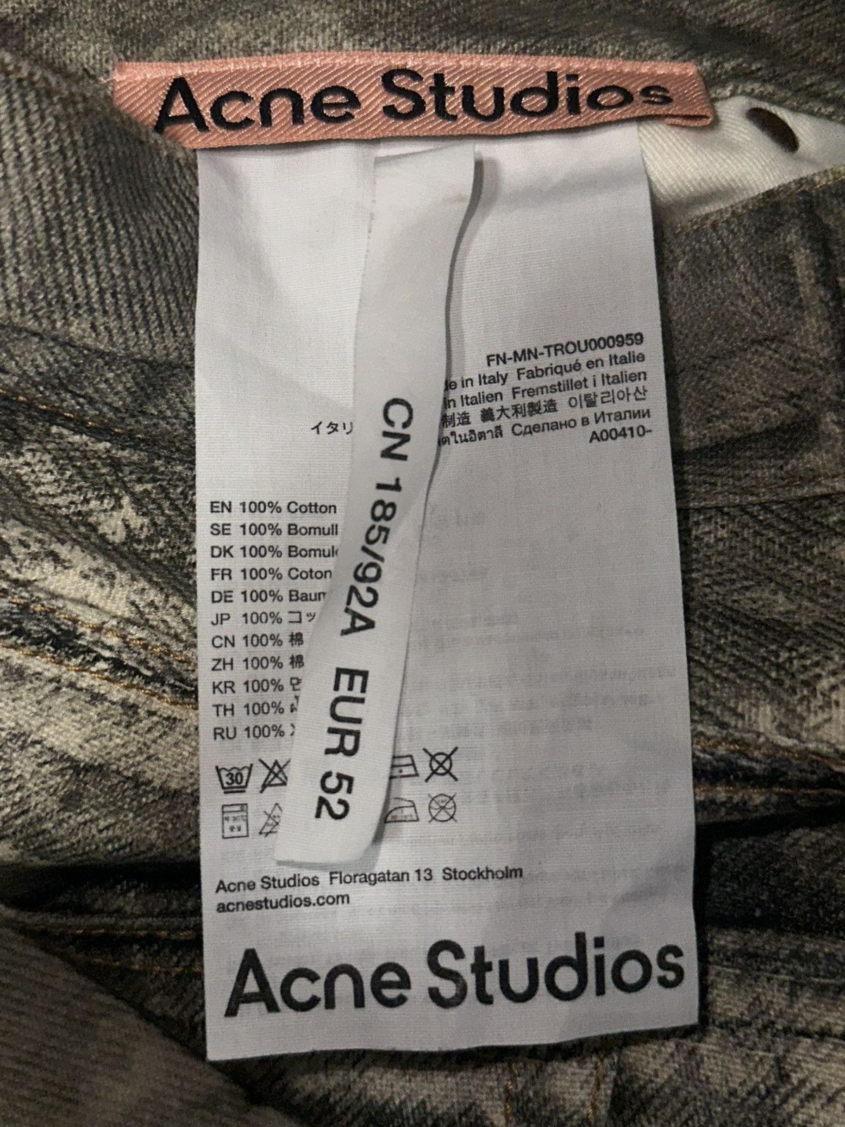 Acne Studios Acne Studios 1981M Cold Grey Size US 34 / EU 50 - 7 Thumbnail