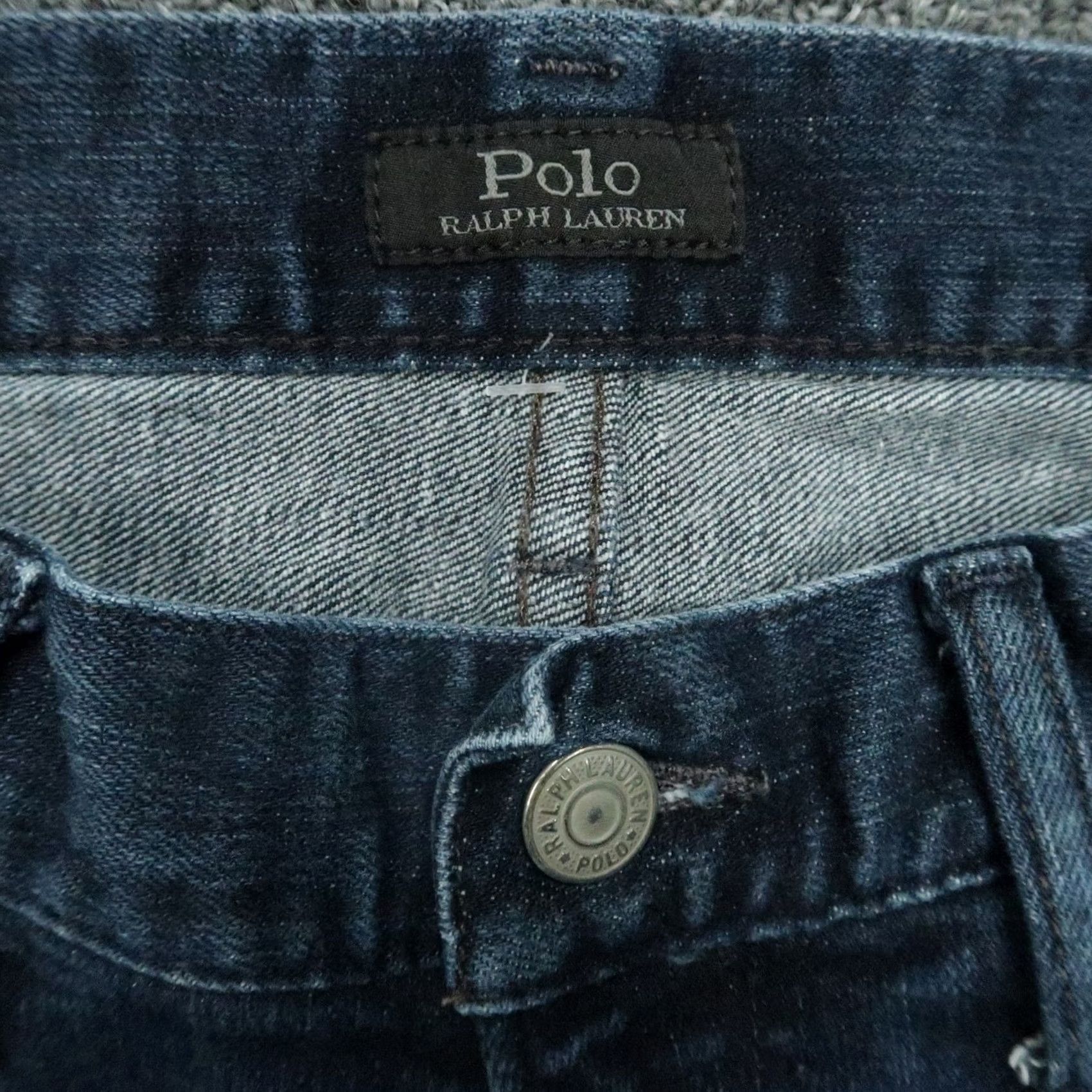 Polo Ralph Lauren Polo Ralph Lauren Jeans Slim Straight 5 Pocket Mens 33x30 Blue Dark Wash 30 In Inseam Stretch Denim Variety Varick Style Straight Size US XS / EU 42 / 0 - 4 Thumbnail