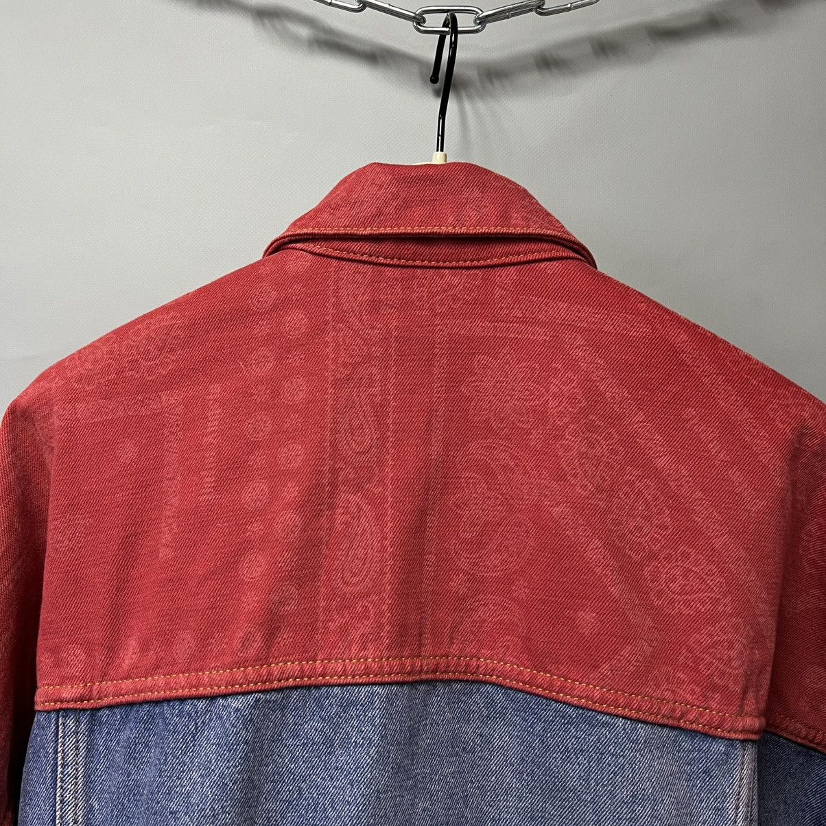 Palm Angels Palm Angels Vintage Denim Jacket With Bandana Motif Size US S / EU 44-46 / 1 - 18 Thumbnail