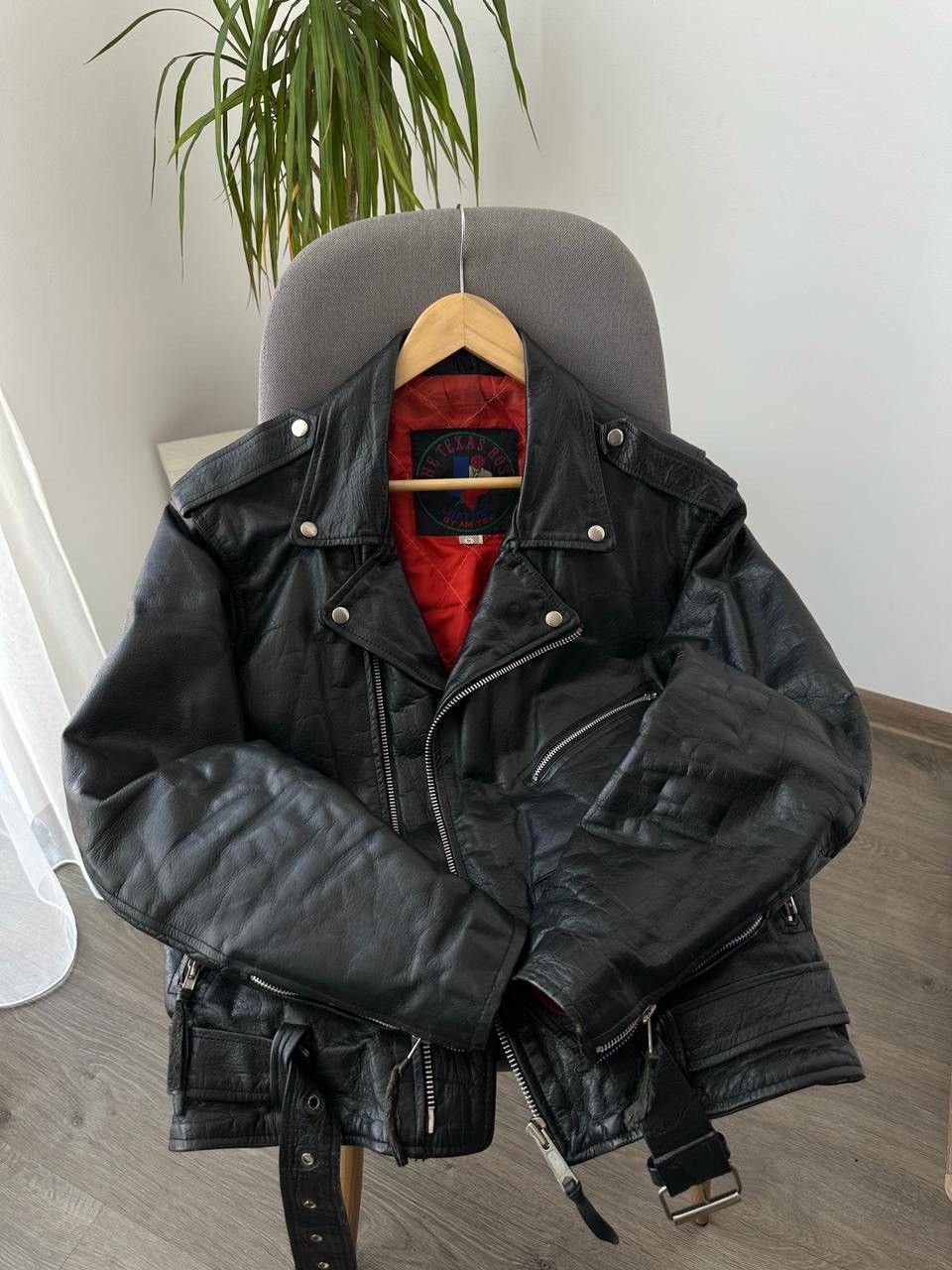 Genuine Leather × Vintage Vintage Japanese Black Leather Moto Distressed Jacket Size US S / EU 44-46 / 1 - 25 Thumbnail