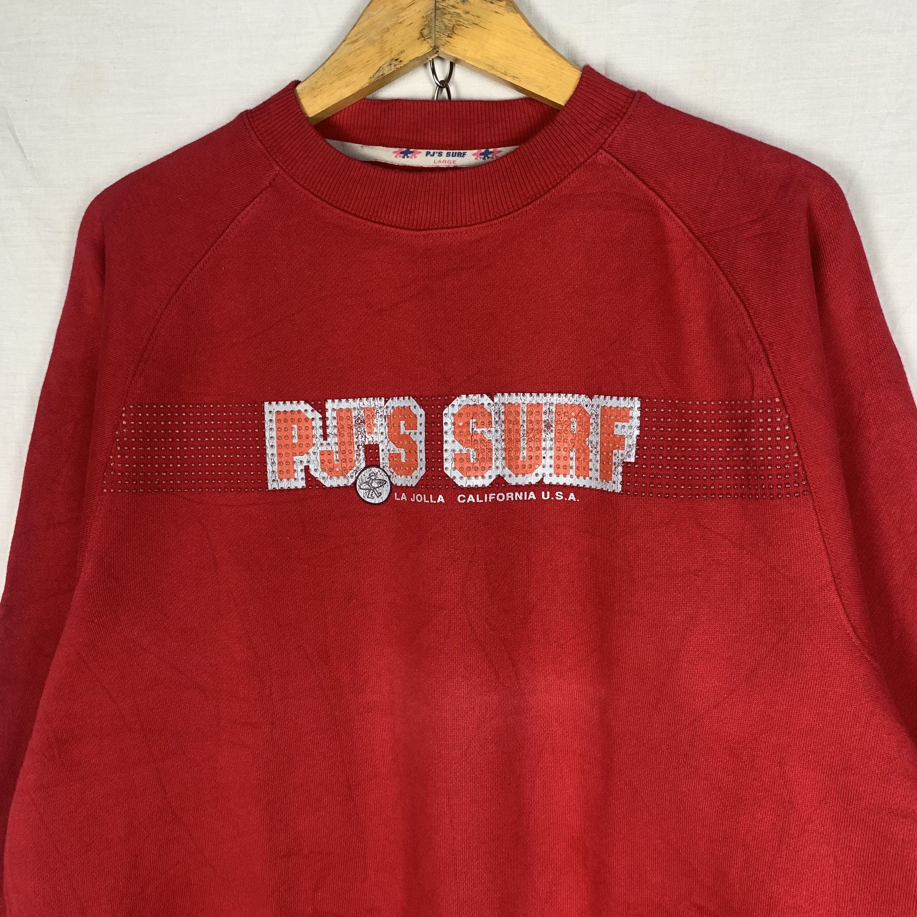 Vintage PJ's Surf Sweatshirt Crewneck Size US L / EU 52-54 / 3 - 2 Thumbnail