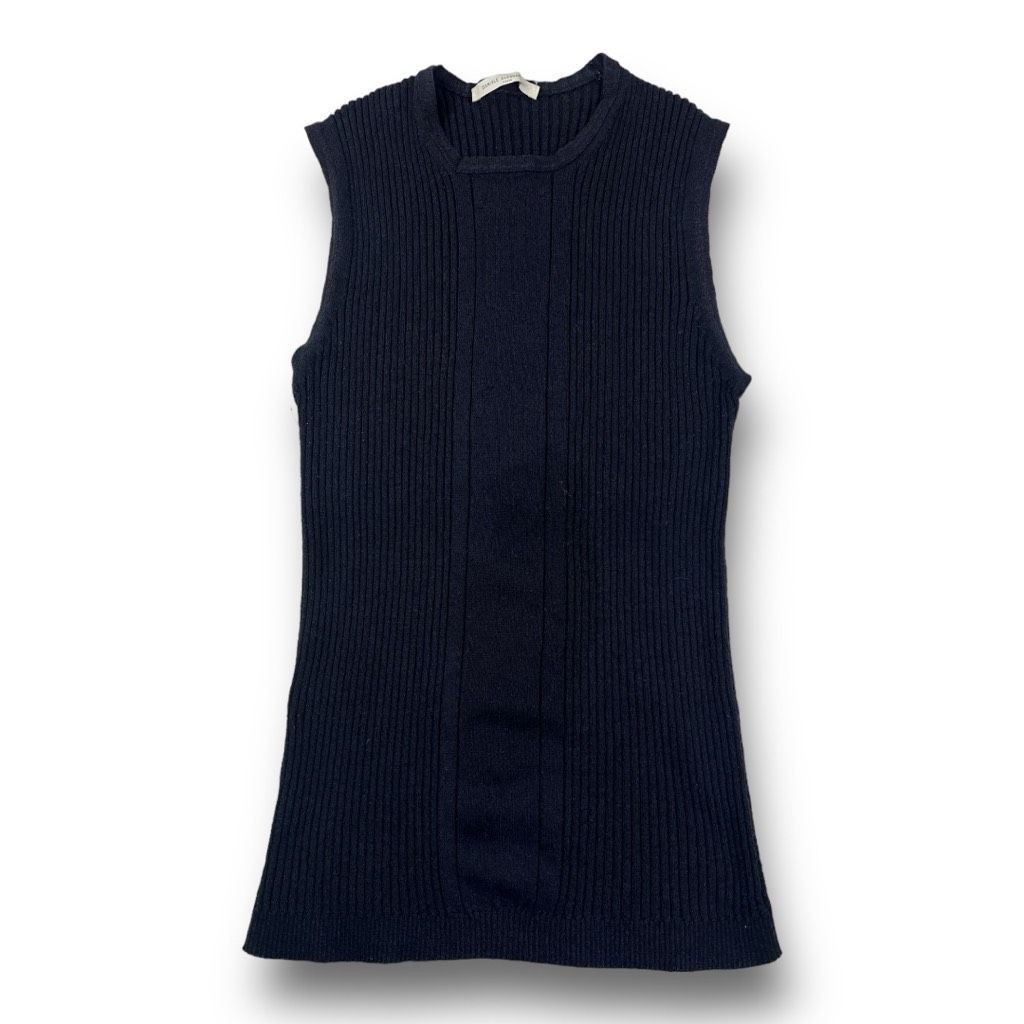 Daniele Alessandrini Daniele Alessandrini Knit Sleevless Navy Blue Top Size Small Size S / US 4 / IT 40 - 1 Thumbnail