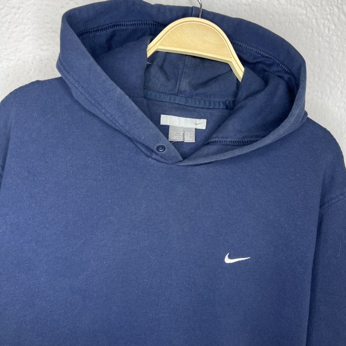 Nike Vintage Nike Hoodie Black Logo Swoosh Boxy 90s Y2K Size US M / EU 48-50 / 2 - 4 Thumbnail