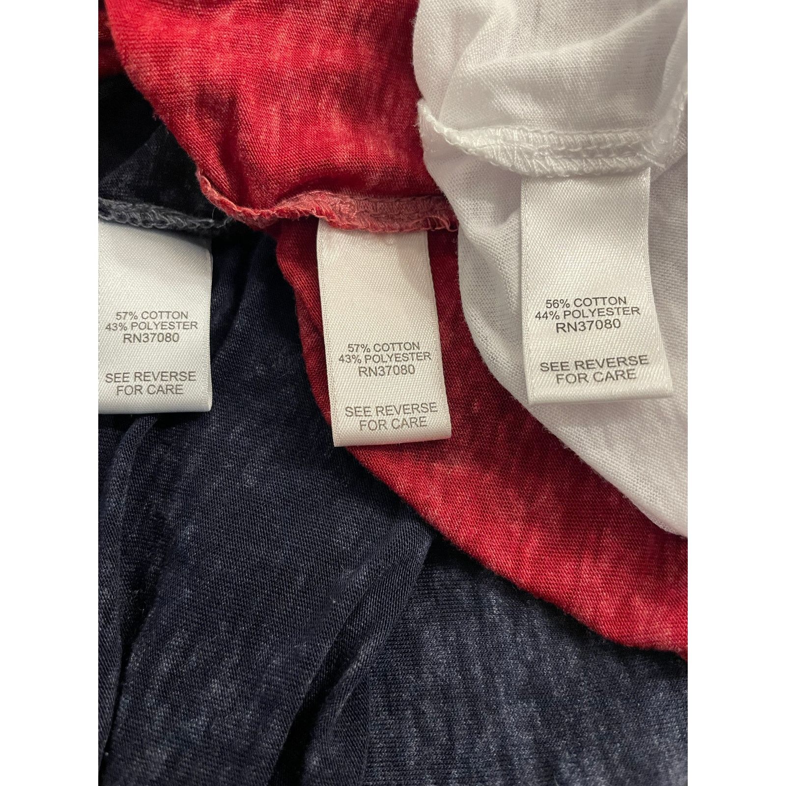 Other CATO 3 ladies tees, navy, red and white with peace sign. LG Size L / US 10 / IT 46 - 5 Thumbnail