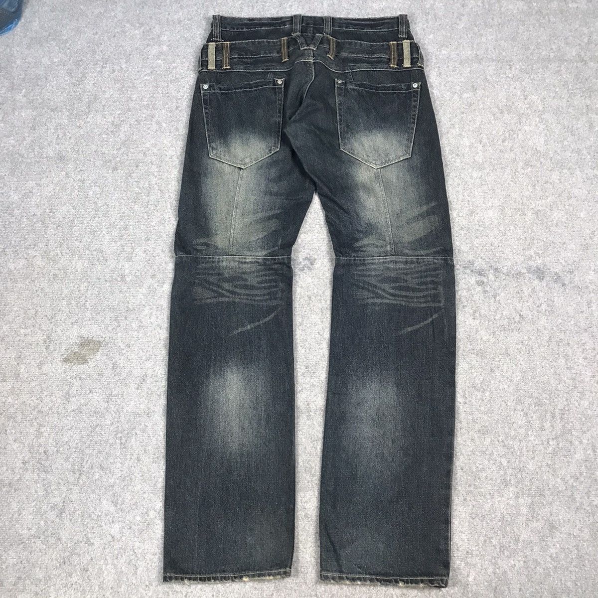 If Six Was Nine × Japanese Brand × Le Grande Bleu (L.G.B.) DOUBLE WAIST JAPANESE STYLE ALDELIO DENIM PANTS Size US 32 / EU 48 - 7 Thumbnail